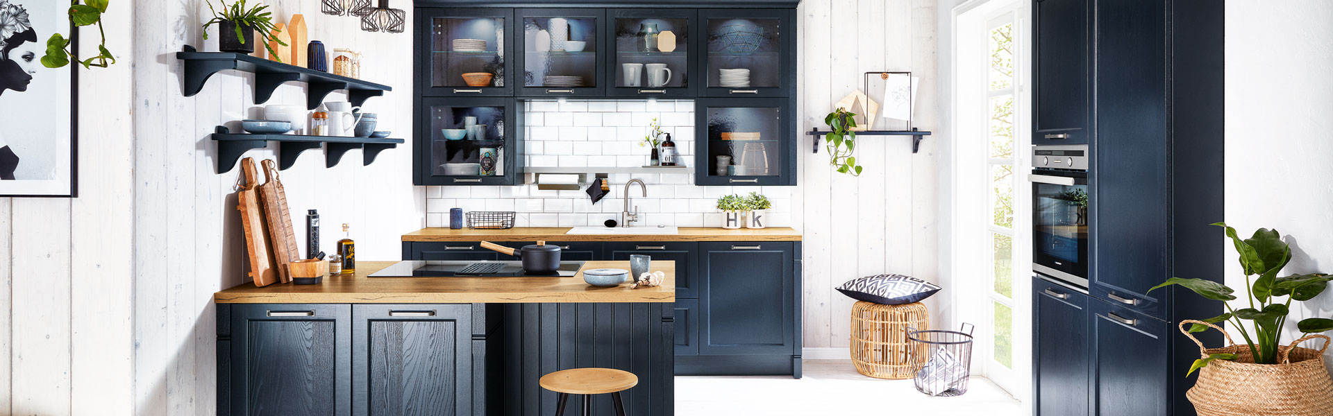 Blauwe klassieke keuken | Eigenhuis Keukens