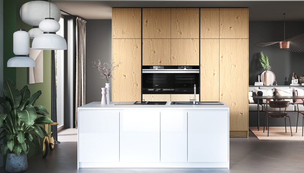 two-tone-keuken-wit-hout-eigenhuis-keukens Two tone keuken wit met hout | Eigenhuis Keukens